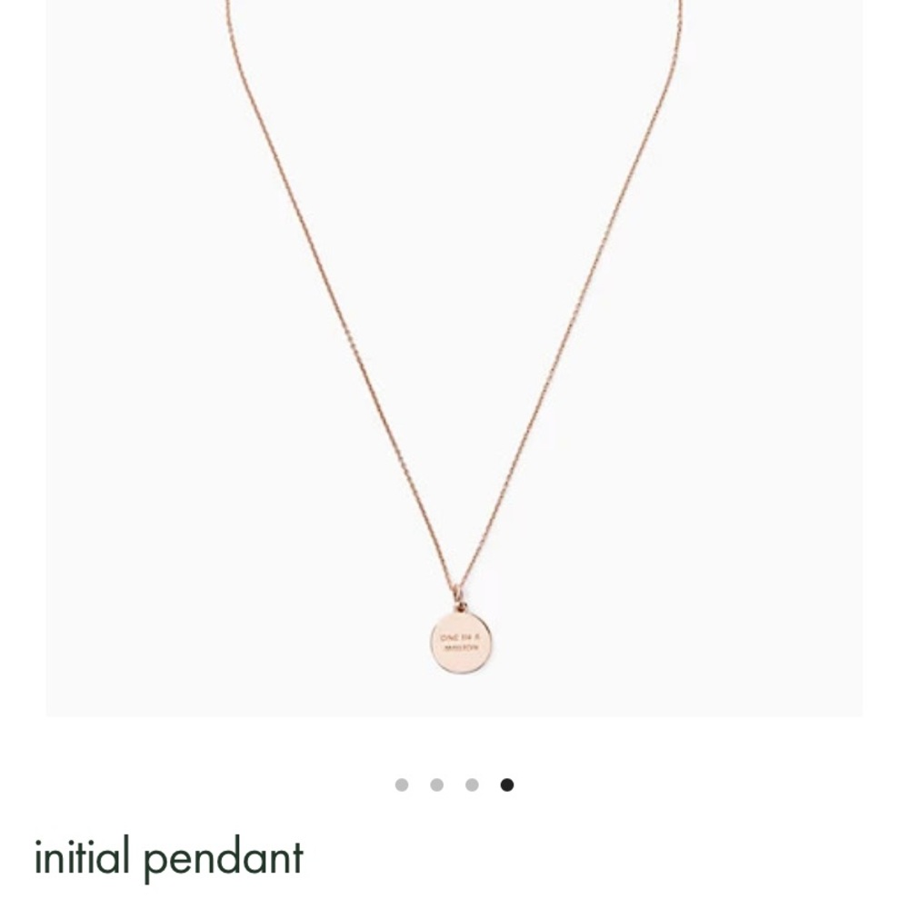 Gold plated Kate Spade “M” initial pendant
